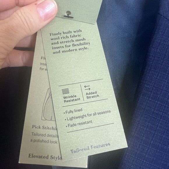 Goodfellow & Co NWT Wool Blend Navy Voyage Sports Coat Blazer Size 46S - Picture 11 of 13